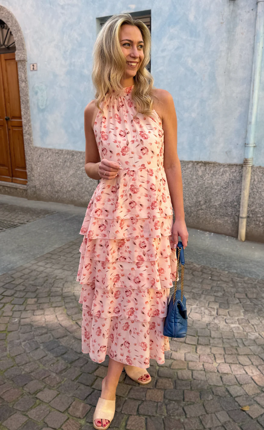 Say INA Copenhagen Kjole - Feline Frill - Pink Flower - Image 6
